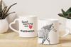Percheron - cup with a horse, a cute cup with a heart-shaped handle, a universal gift from the Art-Dog brand