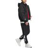 adidas Originals Printed Zip-Up Hooded Jacket Unisex Tops Black IX4232