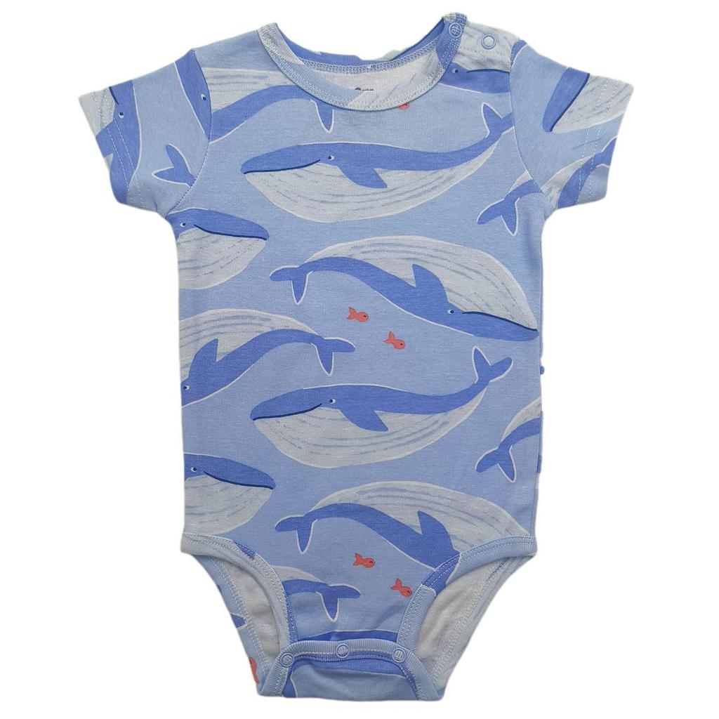 Baby Shoulder Snap Ribbed Cotton Bodysuit - Short Sleeve One-Piece Romper for Boys & Toddlers