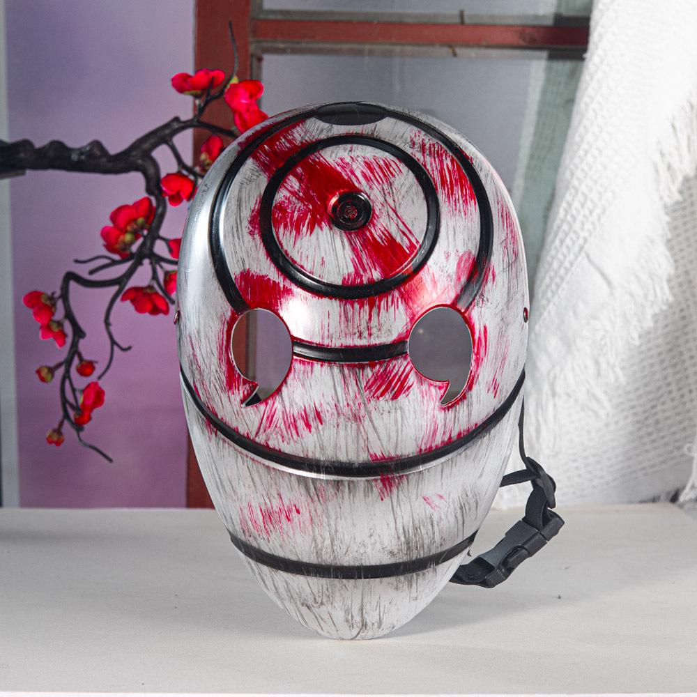 Anime Naruto Tobi Pryskyřičná Maska pro Halloweenskou Párty - Kostým na Celý Obličej pro Dospělé a Děti