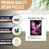 Colorful Bird Wooden Puzzle for Jigsaw Lover, Uniquely Stress Relieves Toys, Christmas Birthday Gift Home Decor Family Game