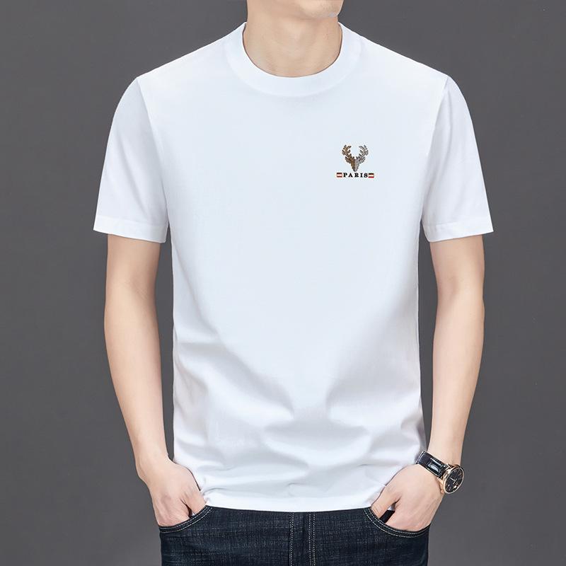 Fashion Cotton Top Casual Loose Short Sleeve Crew Neck T-Shirts Men’s S