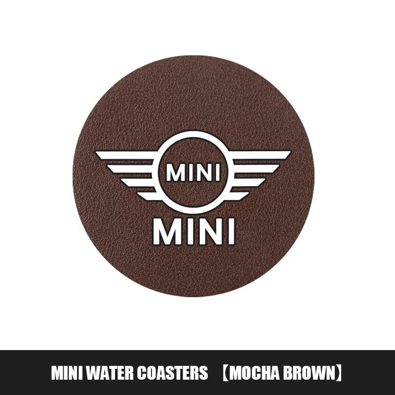 

2Pcs Leather Coaster Anti-noise Water Cup Pad Cushion For BMW Mini Works Cooper F54 F55 F56 F57 F60 R50 R52 R53 R55 R56 R57 R58