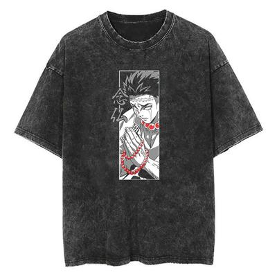 Γραφικά Ιαπωνικά Άνιμε Oversized Βαμβακερά Μπλουζάκια Ανδρικά Γυναικεία Προπόνηση Fitness T-Shirt Κοντομάνικα Τοπ Vintage Harajuku Streetwear