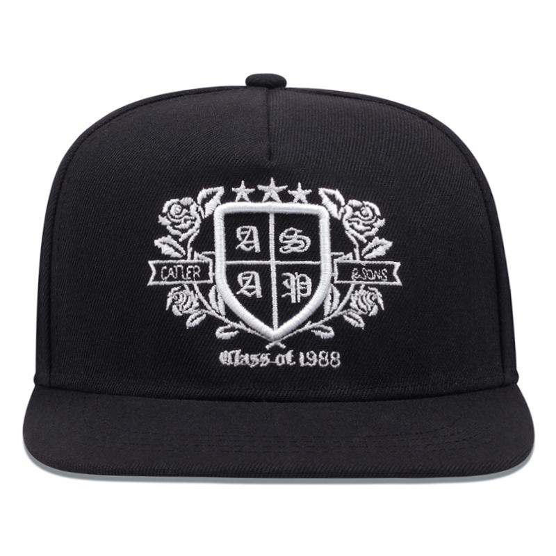 2026 New HipHop Skateboarding Hat Rose Letter Embroidered Baseball Hat Daily Casual Decoration Sunshade Hat Unisex Flat Edge Hat