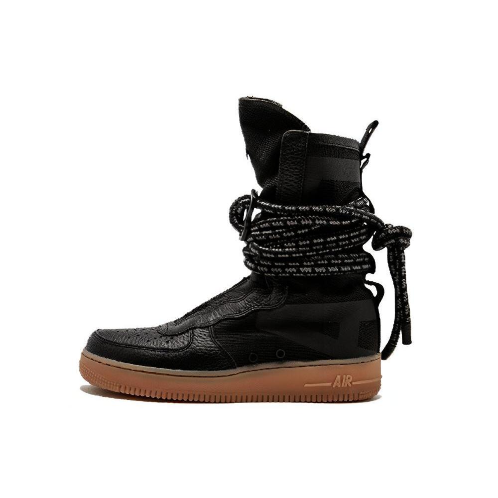 New Nike Sf Air Force 1 High Black Gum AA1128-001