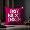 Boynextdoor Album Kissenbezug Anti-Milben Kissenbezug Unsichtbarer Reißverschluss Seidiger Kurzer Plüsch Sofakissenbezug
