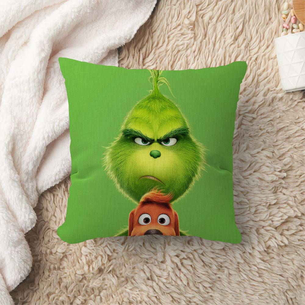 Film The G-Grinch C-Christmas Cushion Cover Polyester Sofa Cushions Decorative Throw Pillows Home Decoration Pillowcover