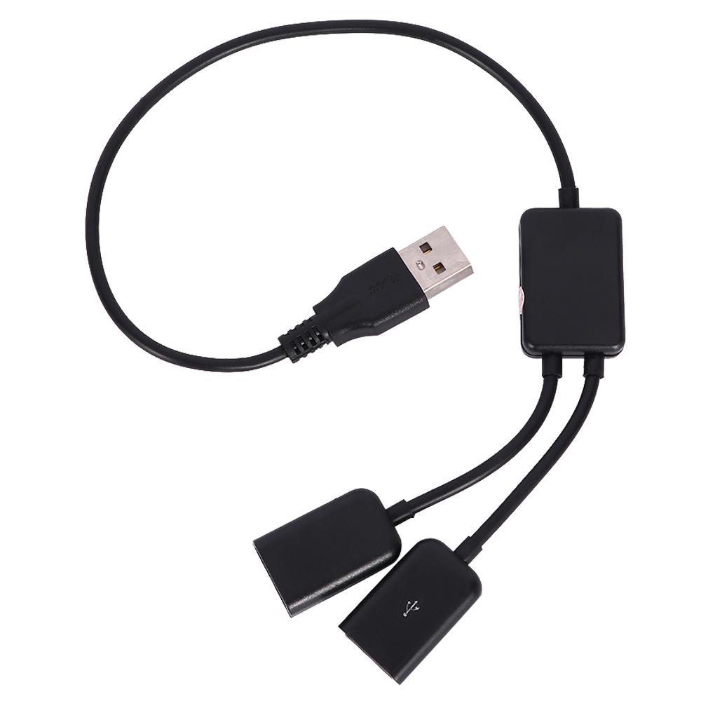 

Multifunctional To Dual USB Female USB Male Hubs Extension Splitter USB Converter Male To USB Female OTG Adapter чорний