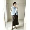 Korean stand-up collar ribs down vest women, winter new loose vest simple women's sleeveless top