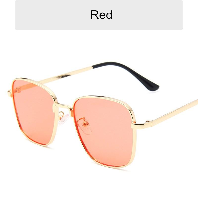 Neue Klassische Mode Damen Übergröße Sonnenbrille Entspiegelte Spiegelfläche Vintage Quadratisch Metall Sonnenbrillen Herren Fahrbrille Uv400