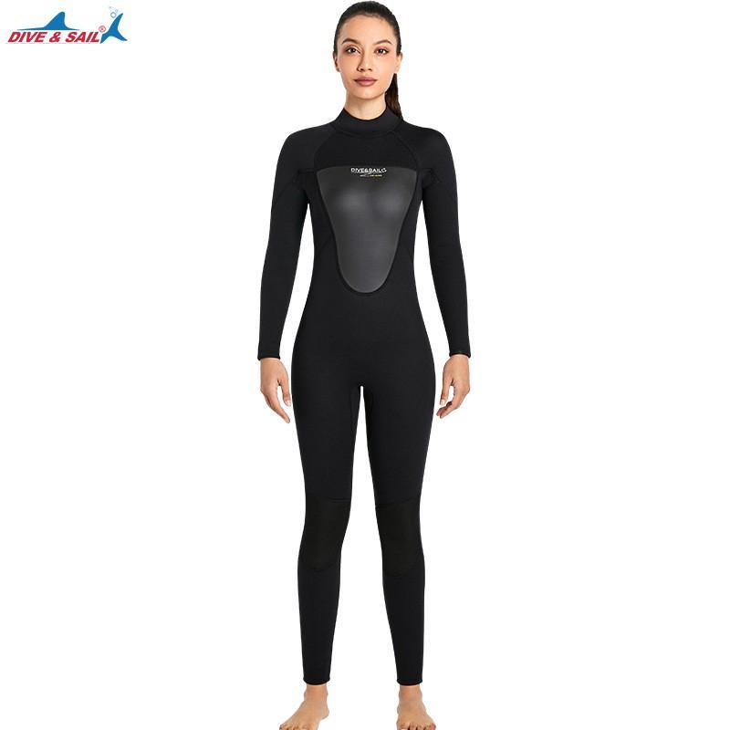 Diving Suit 3MM Men's One-piece Thermal Women's Outdoor Cold-proof Snorkeling Swimming Jellyfish Swimsuit