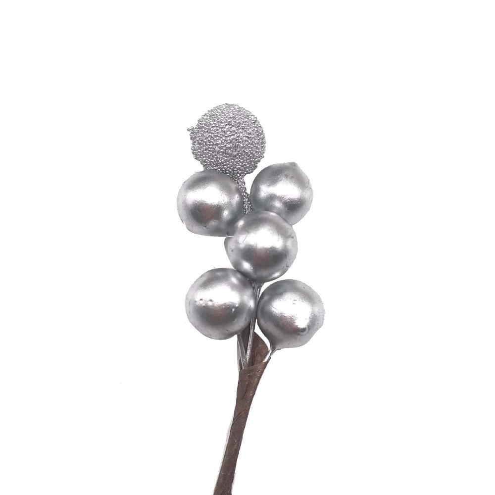 20 Pcs Simulated Christmas Artificial Berries Gold/Silver Gift Box Decorative Berries  Wedding
