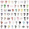 60-120 Question Mark Graffiti Stickers for Cars, Luggage, and Cups