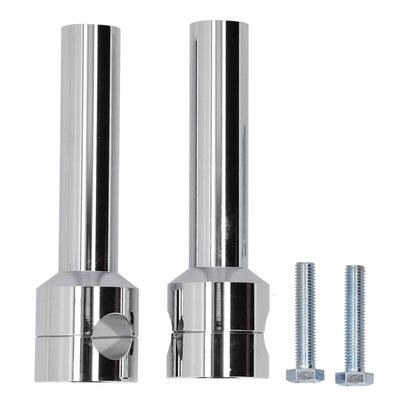 WLGOLD Handlebar Risers, 2 Pcs 25mm Handlebar Bar Riser Mount Clamp Adapter Kit Aluminum Alloy Motorcycle Modification (Chrome)
