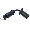 2025+ Trailer 7 Pin Round Socket Female Plug To 7 Way Blade Trailer Adapter Connector Adaptor RV Parts Caravan