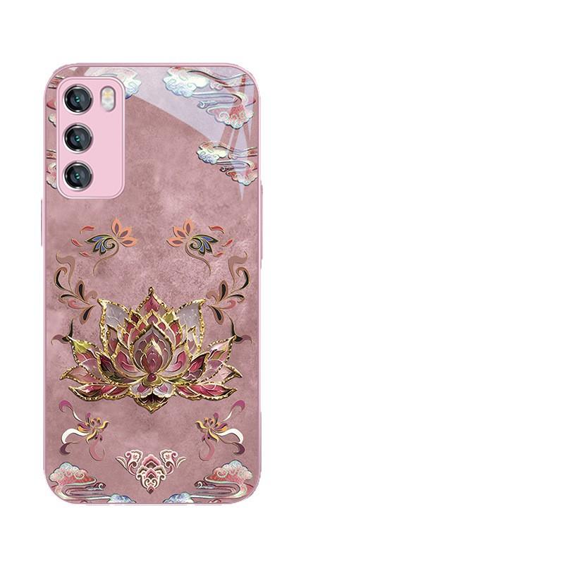 Applicable to Guofeng Lotus Huawei nova13ultra mobile phone case Honor 300 art mate70 new 60 ideas
