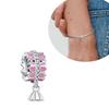 New Original Flower Pendant 925 Silver Rose Charm Fit Bracelet Diy For Women Elegant Bead Daily Wear Fine Gift