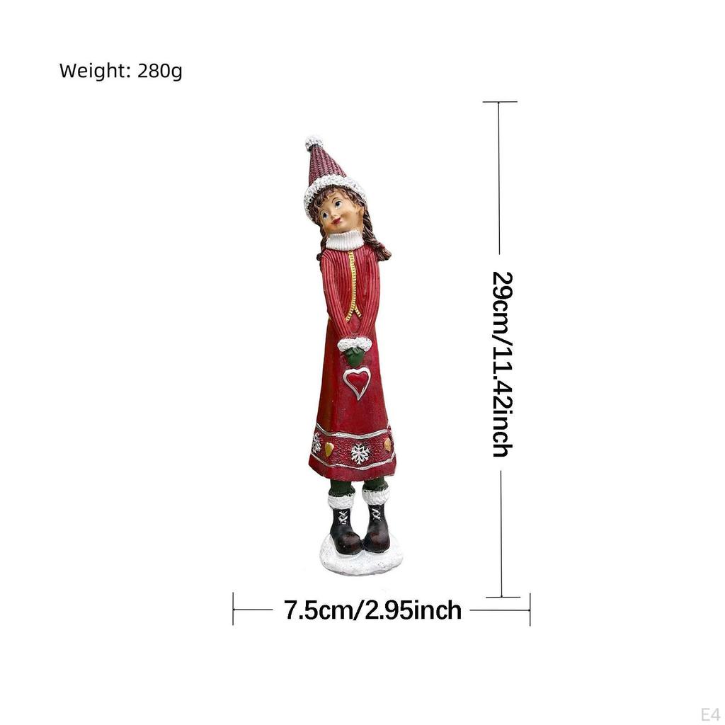 Christmas Resin Characters Keepsake Gifts Collectible Figurine Xmas Decor for Living Room Office