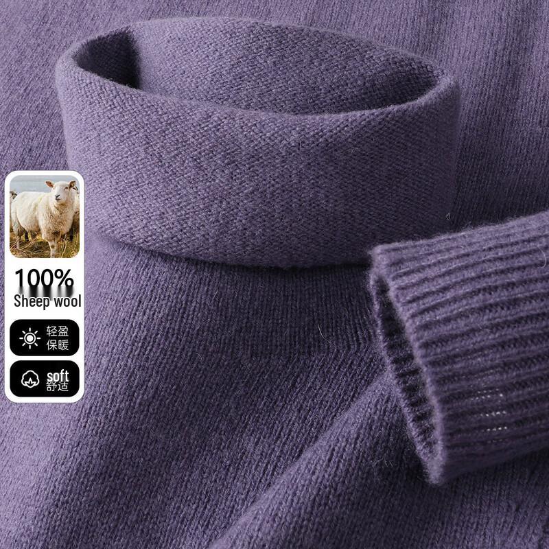 SNOWFLYING Women's Turtleneck 100% Wool Sweater