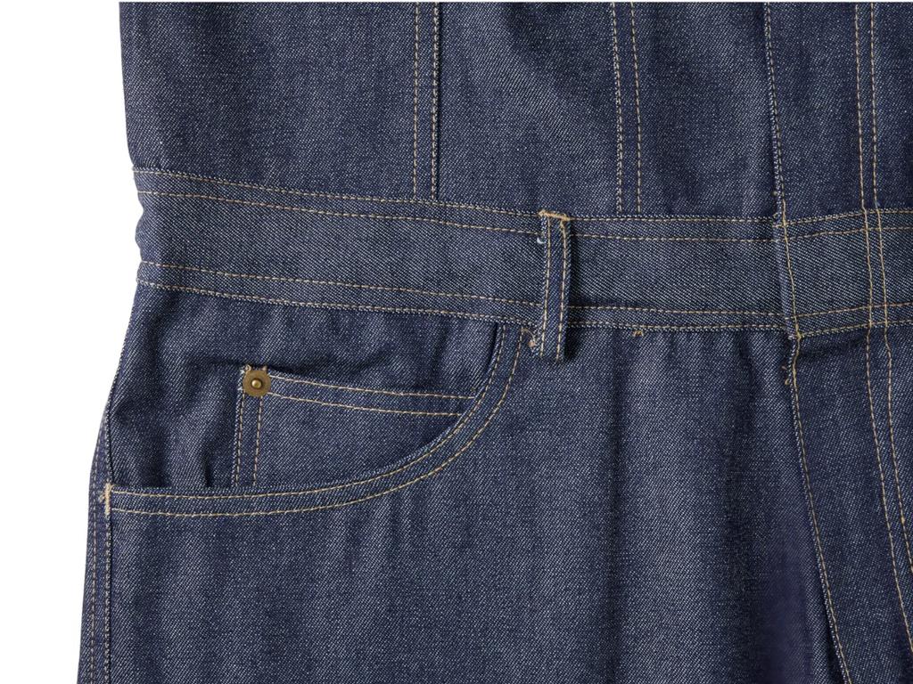 ROUND HOUSE Denim Size RH3001 Coverall, 3L, Indigo,