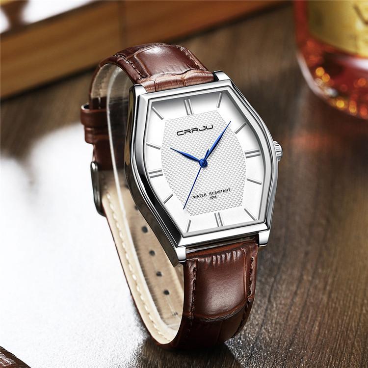 CRRJU-5020 Pasek Modny Prosty męski zegarek na co dzień Męski zegarek Osobowość biznesowa Wodoodporny