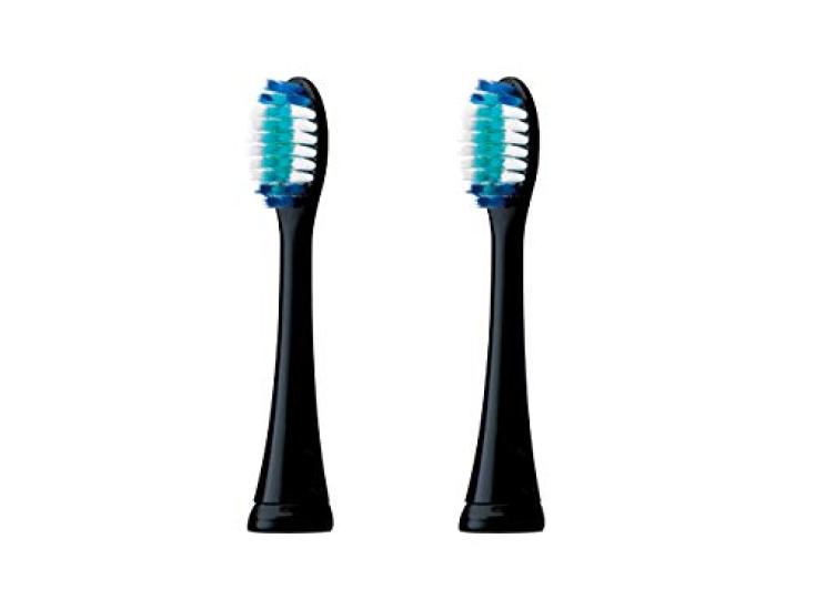 Panasonic Replacement Brush Doltz Ultra Fine Bristle Brush Large Set of 2 Black EW0917-K
