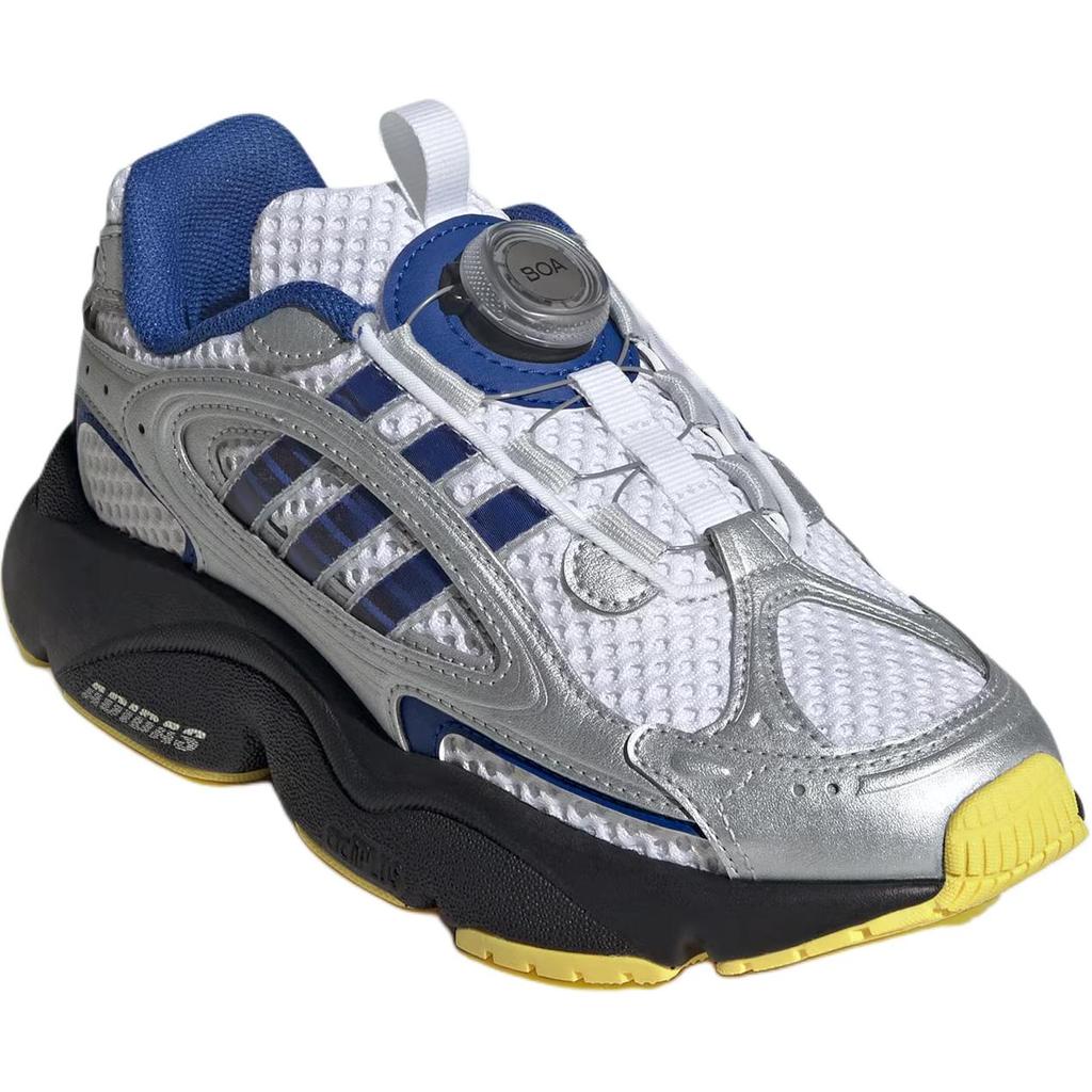 Adidas Originals Ozmillen J Shoes Comfortable Lightweight Durable Low Top Casual Shoes Kids Shoes Silver Blue JS2482