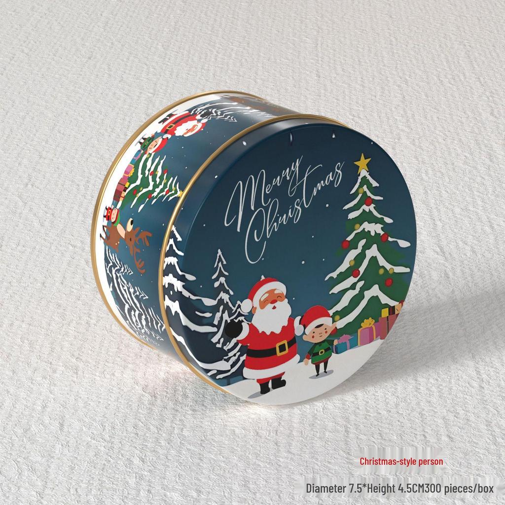 2024 Christmas Rectangle Tin Box Gift Packaging for Candy