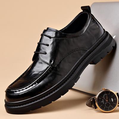 Mode Leder Herren Oxford Schuhe Neue Britische Lässige Hochzeitsschuhe 2025 Neu Herren Business Kleidung Schuhe Trend Vielseitige Formelle Ballerinas