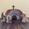 Easter Scene Wooden Decoration Wooden Jesus Nativity Christ Statue Decoration