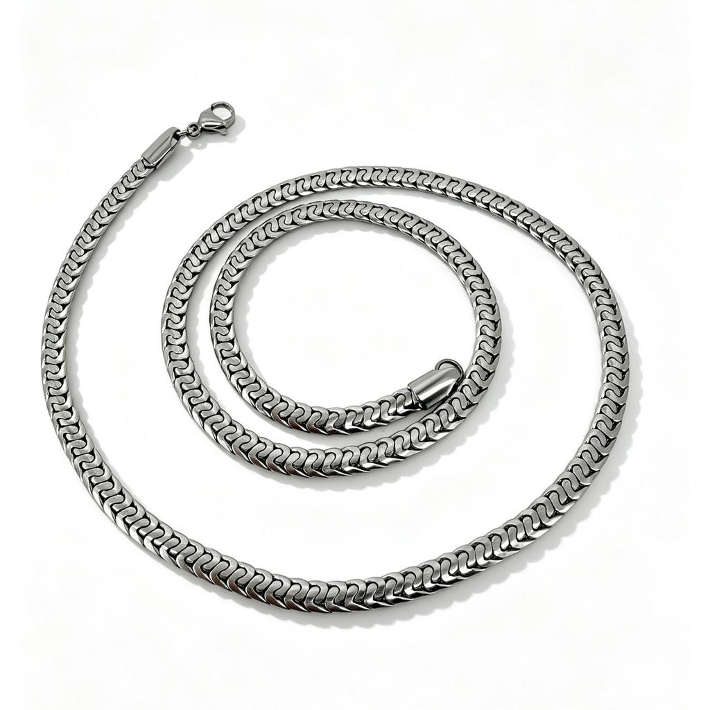 European Stainless Steel 69 Chain Necklace: Versatile Jewelry Accessory for Men & Women, Hip Hop Style in Titanium Steel.