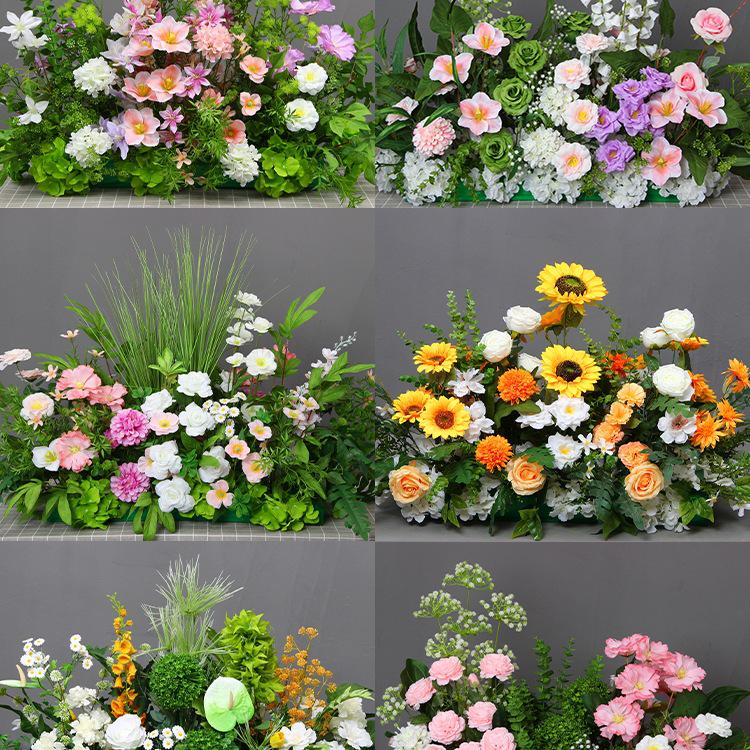 Mori Style Artificial Wedding Floral Aisle Decoration