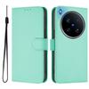 For Vivo X200 Ultra 5G Case Solid Color Wallet Leather Phone Cover with Strap