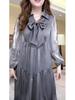 Spring Plus Size Luxe Silk-Blend Loose Slimming Dress for Women