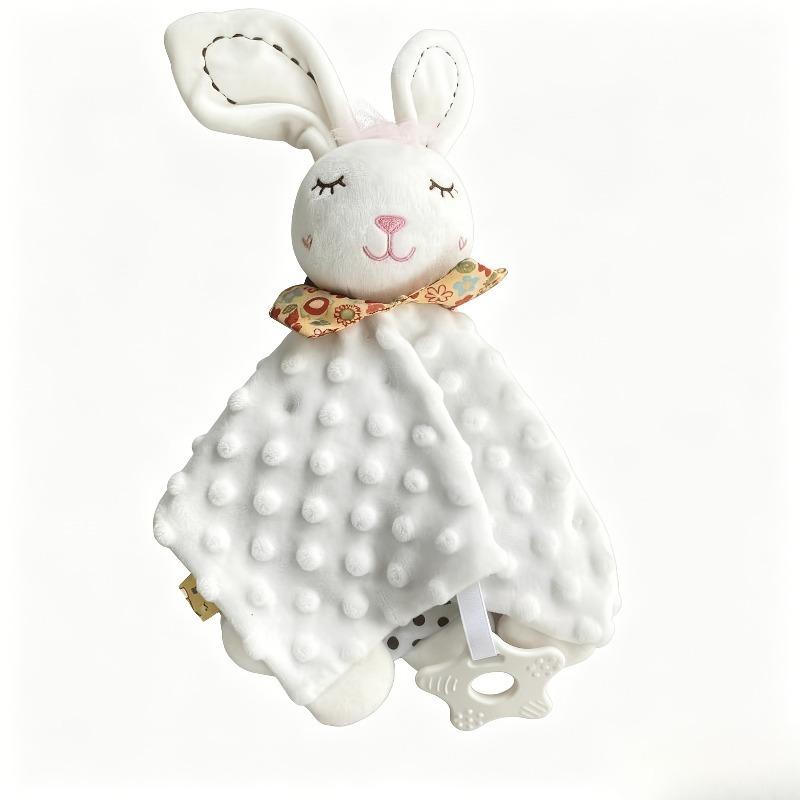 3 In 1 Baby Soothing Toy Soft Comfort Blanket Rattle Hanging Toy Multifunction Infant Soother Toy For Newborn Kids Gift