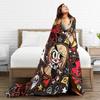 Alastor Game VOX H-Hazbin Hotel Blanket Airplane Travel Flannel Bedding Throws For Living Room Super Warm Bedspread Gift