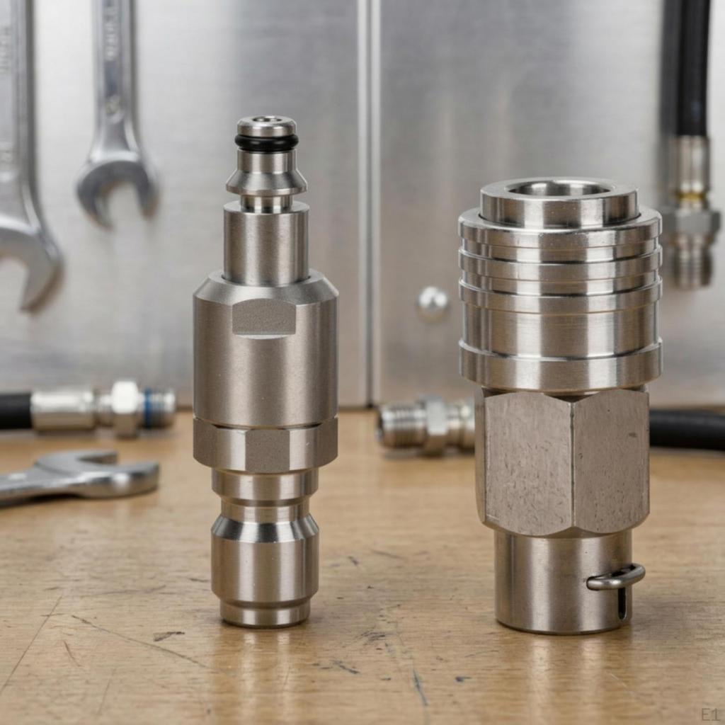 Pressure Washer Hose Fittings with Quick Release AntiTwist Disconnect Kit