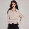 Elegant French Stripe Slimming Blouse - Spring 2026 Professional Women's Top
