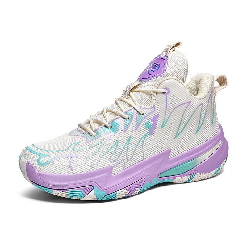 2025 large size 45 basketball shoes men's mandarin ducks new high-top sports shoes youth training actual basketball shoes