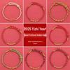 2025 Year of the Snake Red Rope Bracelet: Twelve Zodiac Eight Guardian Gods Hand-Woven for Men & Women