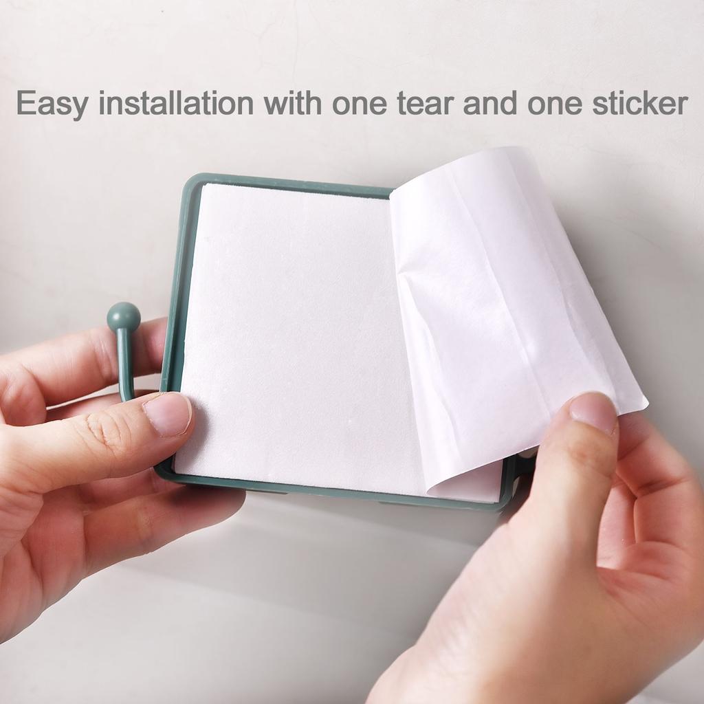 1Pc Wall Mounted Organizer Box Punch Free Multifunction Hooks