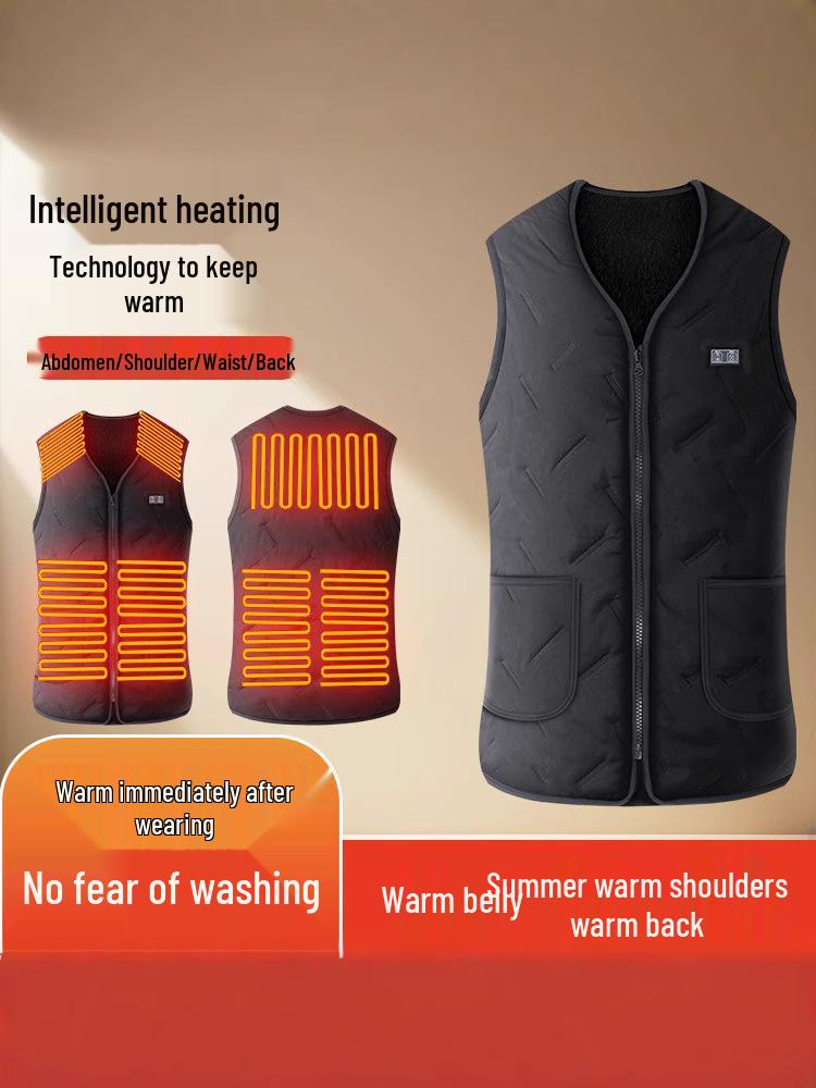Heated Cotton Vest for Outdoor and Leisure - Unisex Winter Warmth