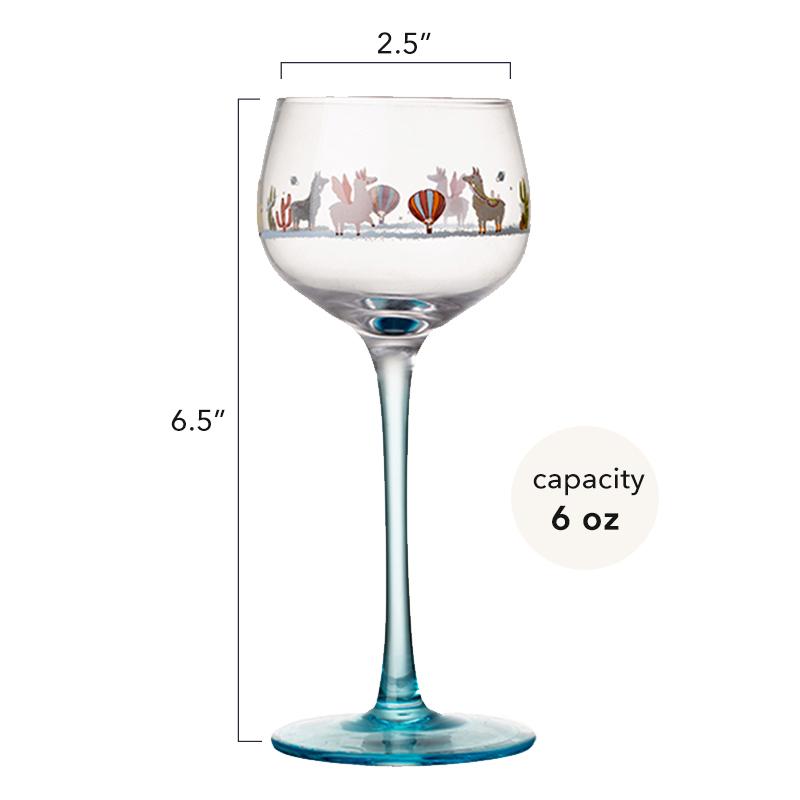 Alsace Style Little People Goblet Wine Glasses Home Decor Wine Glass Suitable For Birthday Christmas And Wedding Gifts  6(fl.oz)