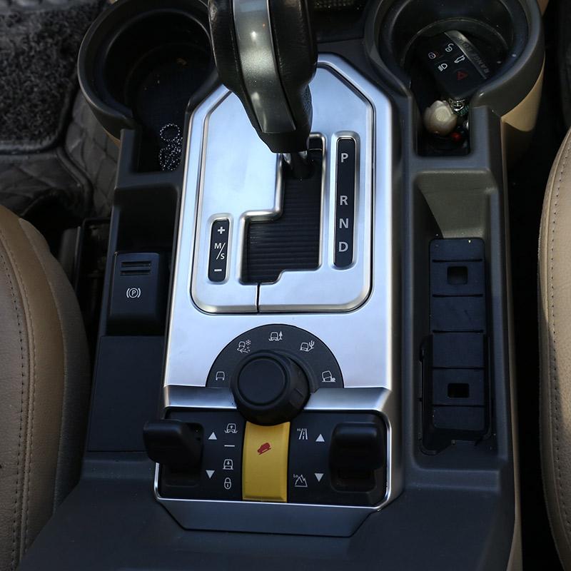 Car Center Control Shift Panel Frame Decorative Sticker For Land Rover Discovery 3 LR3 2004-2009 Car Interior Accessories