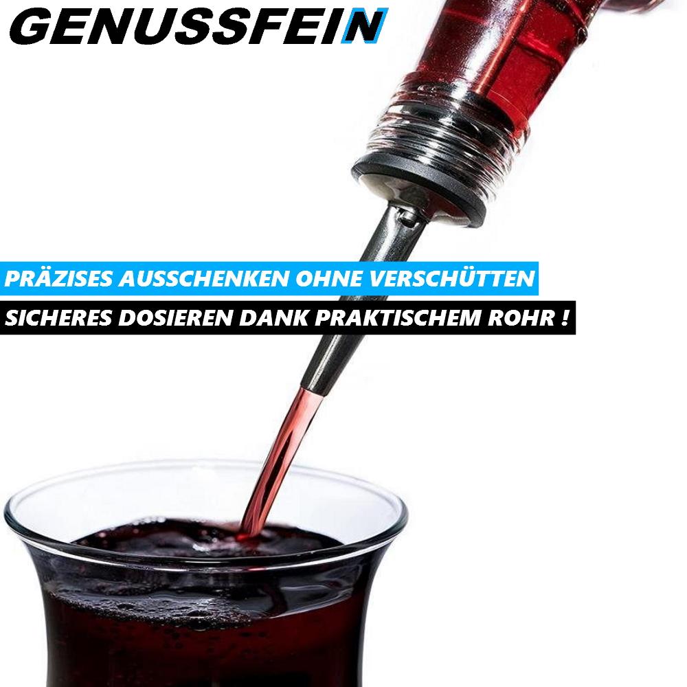 GENUSSFEIN Stainless Steel Liquor Pourer Bottle Pourer Drinks Pourer