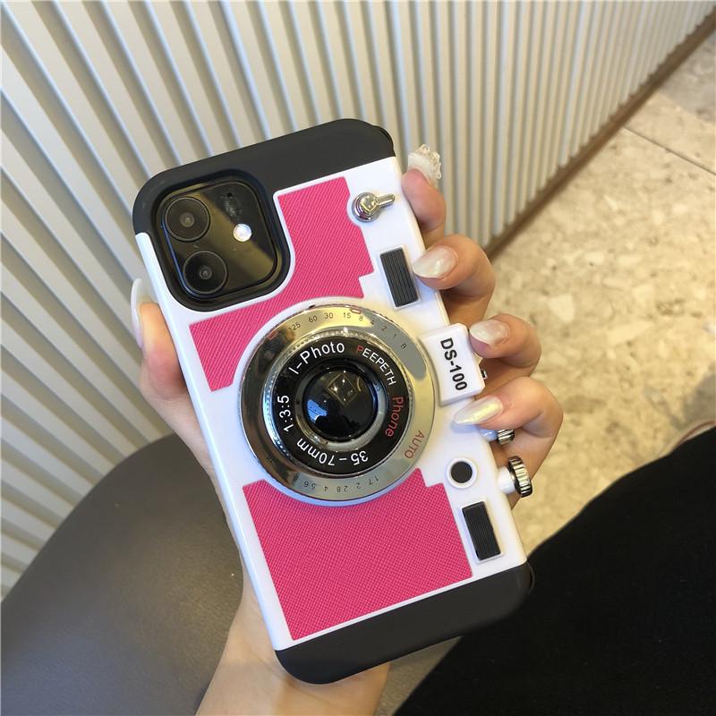 Retro Creative Camera Phone Case: Compatible with iPhone 14/13/12/11, PROMAX, XR - Drop-Proof Protection
