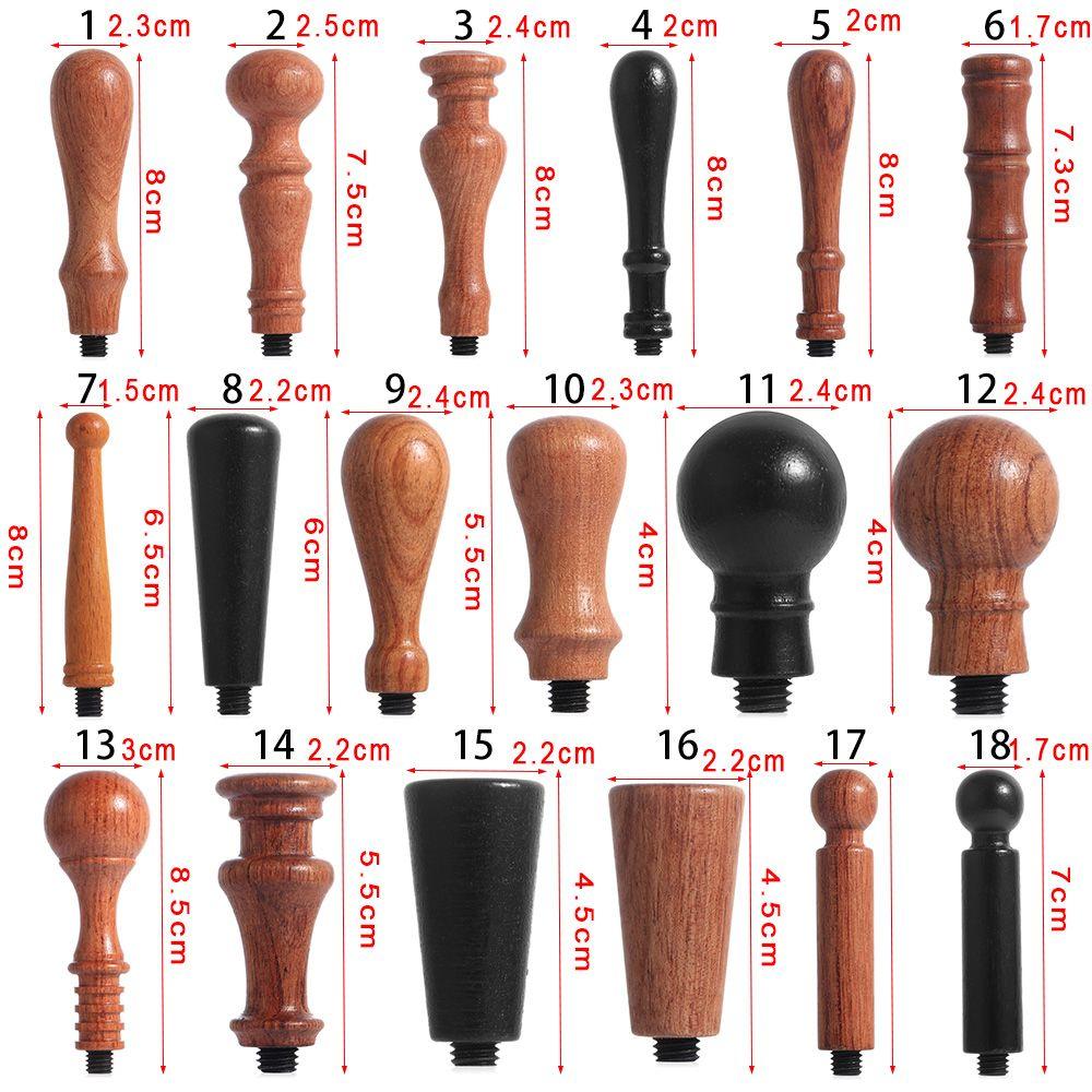 1Pc Retro Wood Color Just Handles Wax Seal Stamp Wood Handle Without Head Portable Mini Diy Seal Tool Post Gifts Decorative
