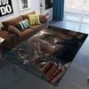 ghostblade print creative pattern non slip carpet Camping cushion doormat game area carpet anime room decor kawaii rug yoga mat