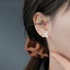925 Silver Vintage Earrings For Women Trendy Simple Bump Flower Earring Jewelry Prevent Allergy Party Accessories Gift